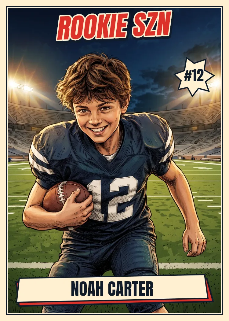 Classic Comic front of the fictional Noah Carter comic card