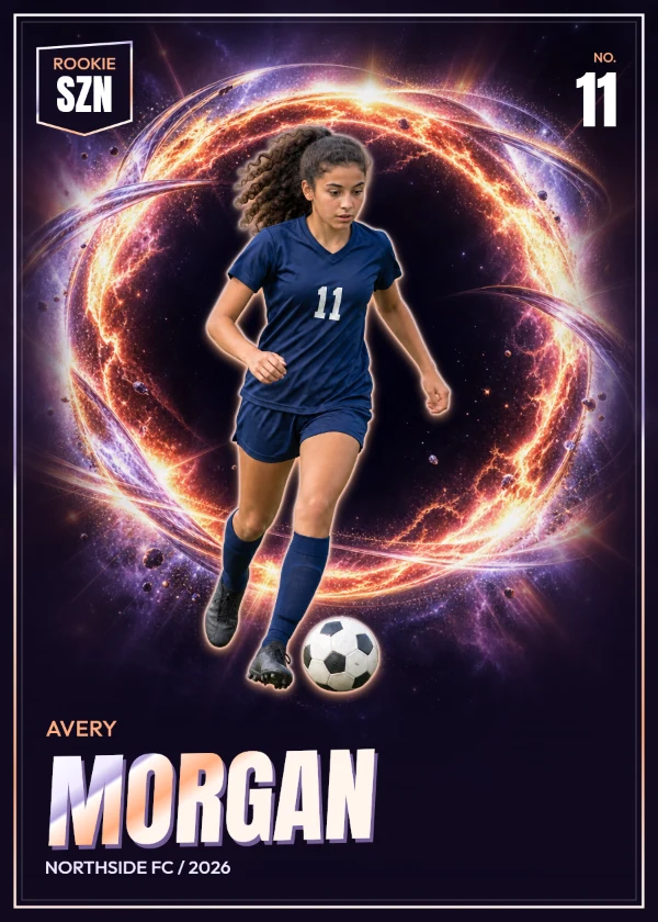Supernova personalized card example